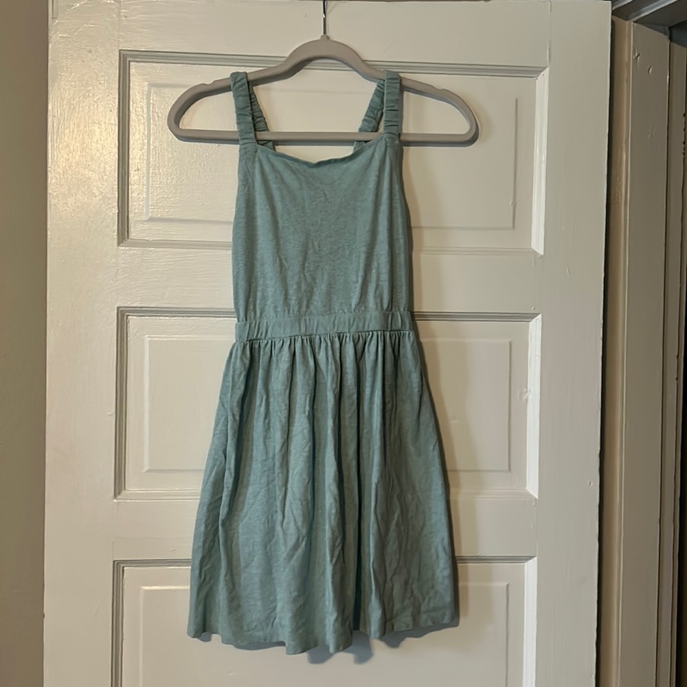 Racerback tank dress in seafoam green